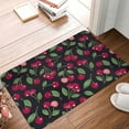 thumbnail image 4 of Yiaed Ripe Red Cherry Print Flannel Doormat Mat Outdoor Indoor Door Mats,Welcome Matt Outdoor Front Door Mat Doormat Outdoor Mat Outdoor Mat,16"x24", 4 of 7