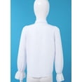thumbnail image 5 of vastwit Kids Boys Renaissance Shirt Long Sleeve Ruffle Lace Cuffs Gothic Victorian Pirate Shirts White 14, 5 of 7