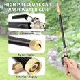 thumbnail image 2 of Lance de Laveuse Haute Pression, Pistolet Laveuse à Haute Pression Réglable, Buse de Boyau Haute Pression Baguette de Laveuse à Pression Extrémité de Boyau de Jardin Extensible, Pistolet Laveuse à Pression avec 3 Buses de Boyau, 2 of 5