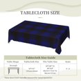 thumbnail image 6 of Rectangle Table Cloth, Home Tartan Blue Black Plaid Resistant Washable Tablecloth Decorative Table Cover for Dining, Indoor and Outdoor, 6 of 6