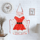 thumbnail image 4 of Delantal de Navidad, delantal de decoración navideña para cena de Navidad, fiesta, cocina, horneado, manualidades, limpieza de la casa, cocina, 4 of 5