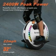 Kingsong 14DPRO Electric Unicycle for Adults City Commuter Onewheel 25 Miles Range 14 EUC 2400W Motor