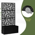 thumbnail image 6 of UBesGoo Planter Box with Trellis Outdoor for Vegetables Herbs Flowers, Metal  Garden Trellis with Drainage Holes (Black), 6 of 9
