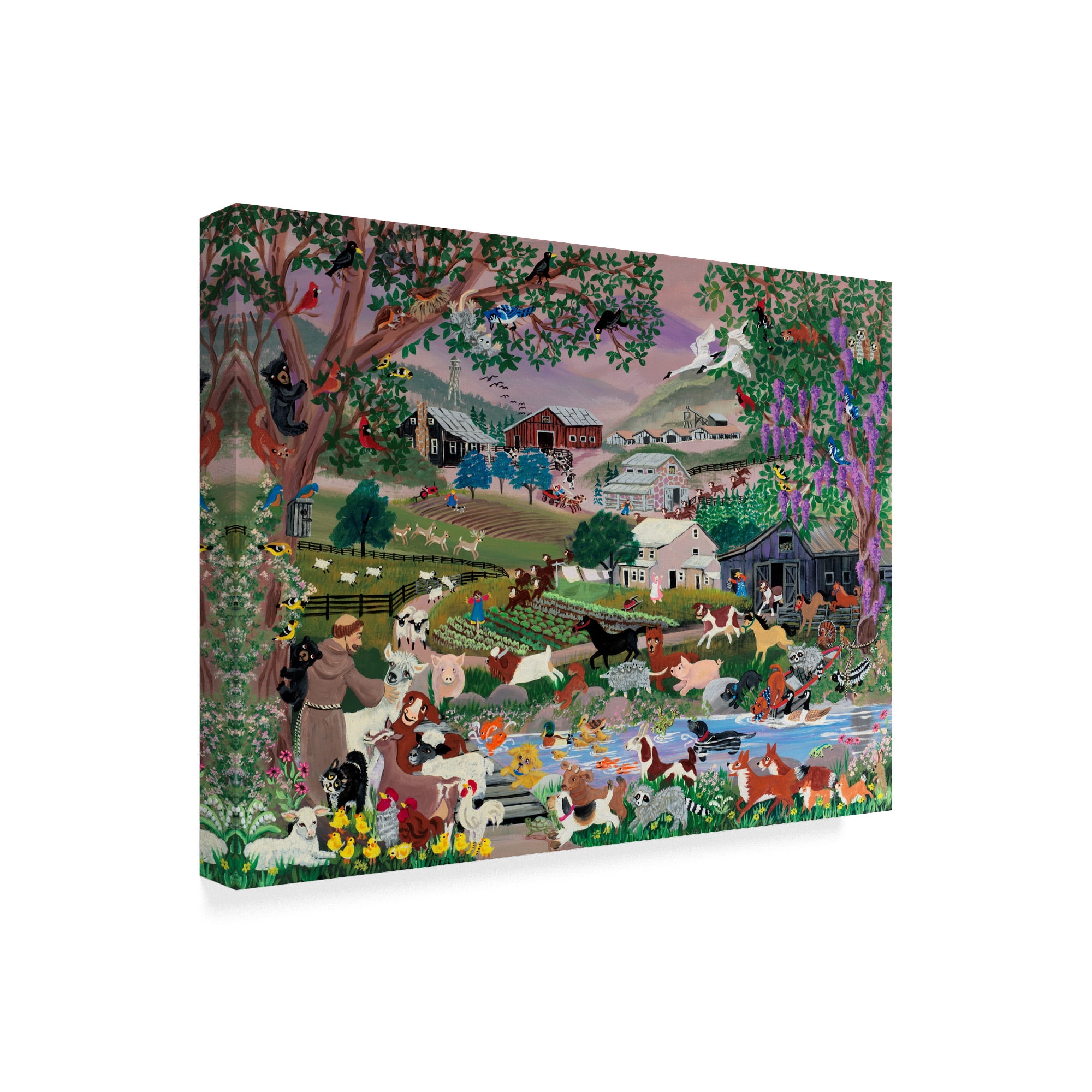 Trademark Fine Art 'With Francis 2 Creekside Farm' Canvas Art by Carol Salas