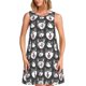 thumbnail image 1 of Balery Husky Vestidos de verano para mujer con estampado: vestido holgado sin mangas, vestido playero informal y cómodo para días calurosos., 1 of 7