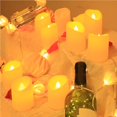 thumbnail image 3 of Kearding Luz LED de cadena de velas sin llama con luz blanca cálida Luz de cadena integrada Velas LED parpadeantes alimentadas por USB Decoración para Iluminación navideña Numero 3, 3 of 6