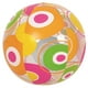 Pool Central 20" Orange et Rose Cercles Transparent Gonflable Ballon de Plage – image 1 sur 1