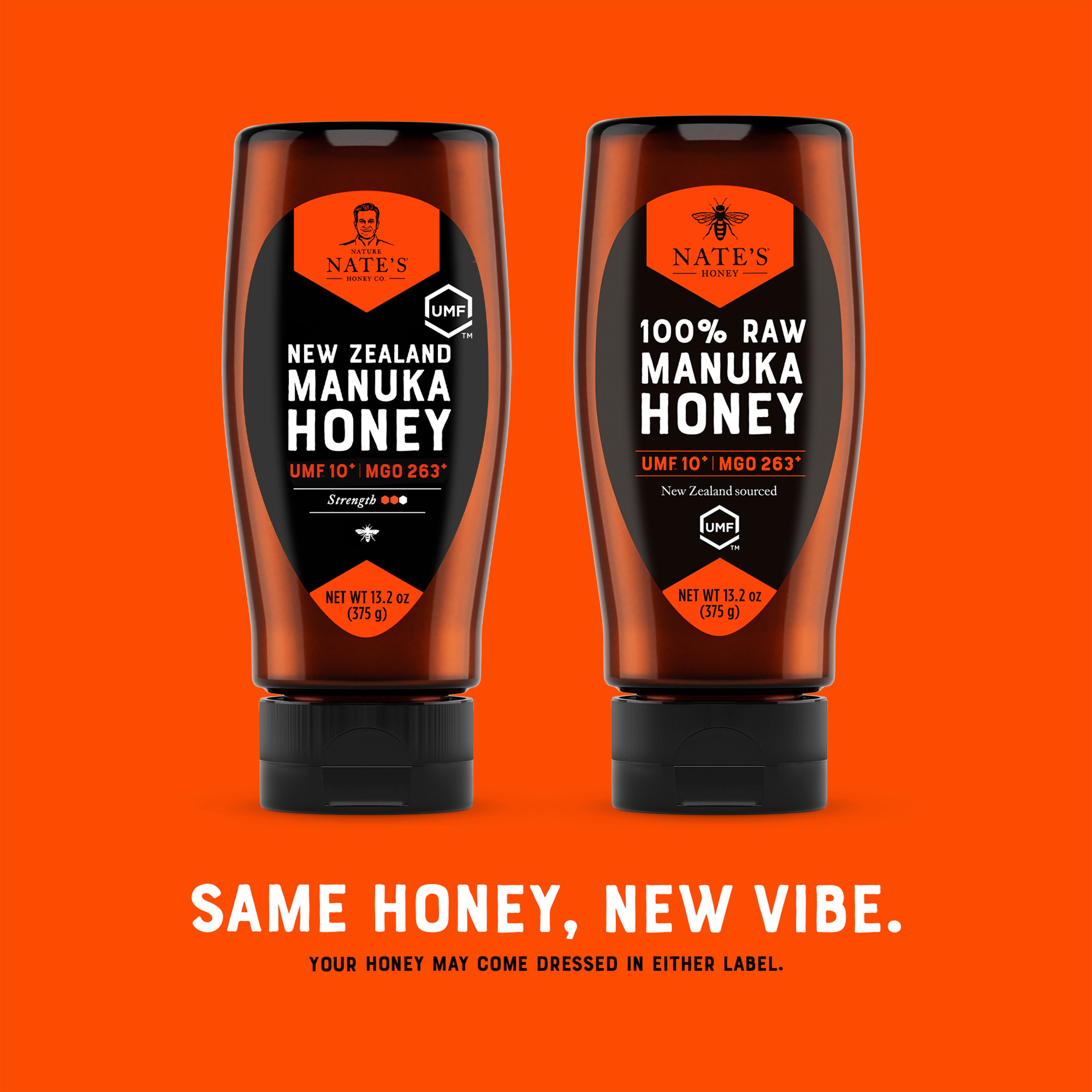 Nate's New Zealand Manuka Honey: Raw, UMF 10+, and MGO 263+ - 13.2 oz Gluten-Free Honey
