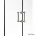 thumbnail image 2 of Allied Brass Contemporary 6-inch Back-to-back Shower Door Pull with Dotted Accent Satin Nickel, 2 of 2