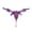 153#Purple, variant on Clothing 2025 Thongs for Women Embroidered Open Ccrotch Fashion Slip On Transparent Fashion Thongs Underpants Women Underwear Thongs