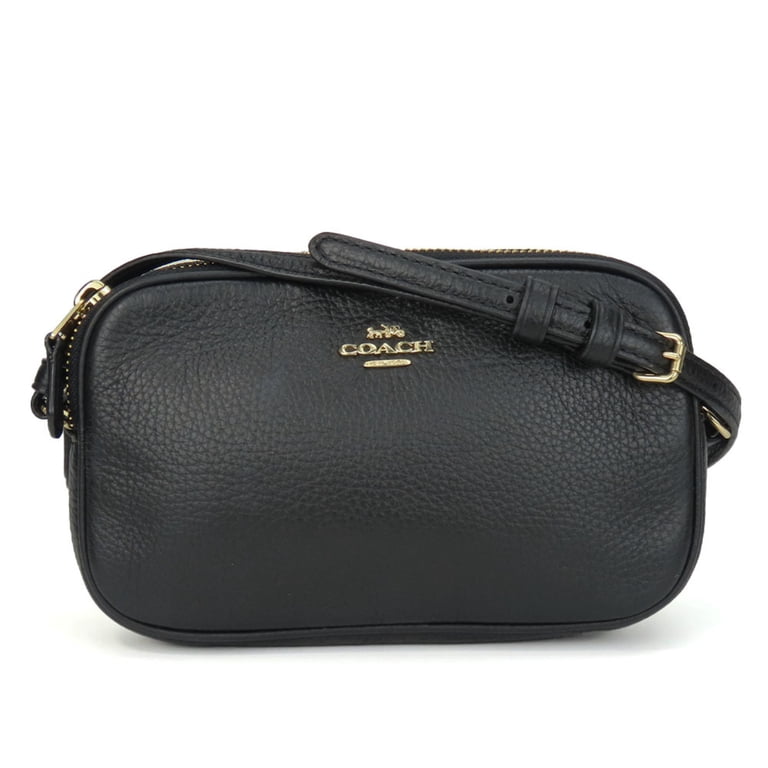 Pre-Owned Coach Shoulder Bag F30259 Leather Black Pochette Women's