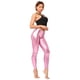 thumbnail image 4 of Leggings de cuero sintético color bronce de varios tamaños Pantalones de cuero ajustados para discoteca de color caramelo Pantalones hasta el tobillo que no se decoloran fácilmente, 4 of 6