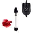 thumbnail image 1 of Hygger 50W Mini Inline Quartz Glass Aquarium Heater With External Controller Adjustable Submersible Betta Fish Tank Thermostat For 5-15 Gallon, 1 of 4