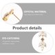 thumbnail image 5 of unbranded 1Par Pendientes Dangle De Borla Geométricos Beige Para Mujer Accesorio Chic, 5 of 6