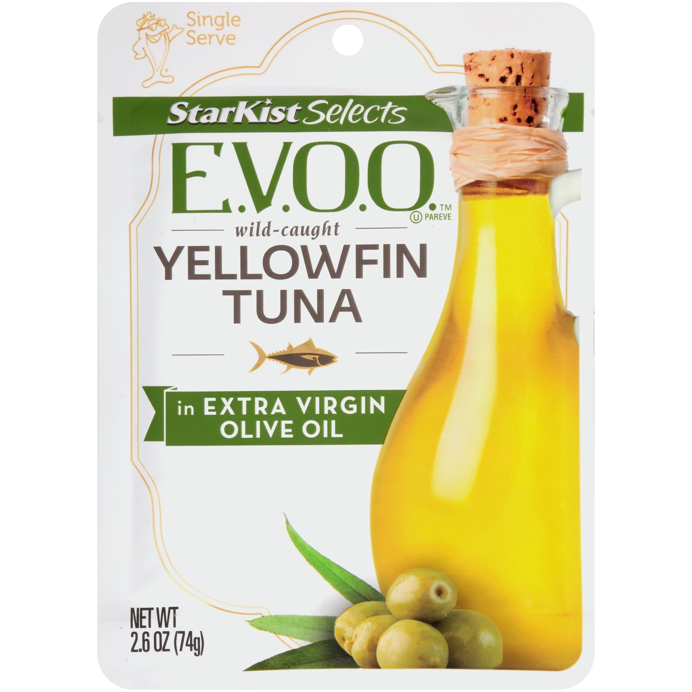 StarKist Selects Yellowfin Tuna in Extra Virgin Olive Oil, 2.6 Ounce Pouch