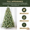 thumbnail image 2 of Mayhihi 6 FT Prelit Artificial Xmas Tree w/ 988 PVC Branch Tips&Flowering Pine Needles,300 LED Lights,66 Pine Cones, 2 of 8