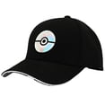 thumbnail image 1 of Gorra de Béisbol Negra Elite Flex de Pokémon Bioworld con Diseño Holográfico, 1 of 6