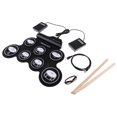 thumbnail image 1 of G102 Almohadilla de Electrónica de Silicona Portátil Plegable de Carga USB Digital Con Cable de Audio de Pedal Pedal Sunnimix Kit de tambor electrónico de silicona, 1 of 8