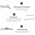 thumbnail image 3 of CIMAXIC 5pcs Adjustable Bracelets DIY Semi-Finished Hand Chain for Home,4.72"X0.28"X0.05", 3 of 4