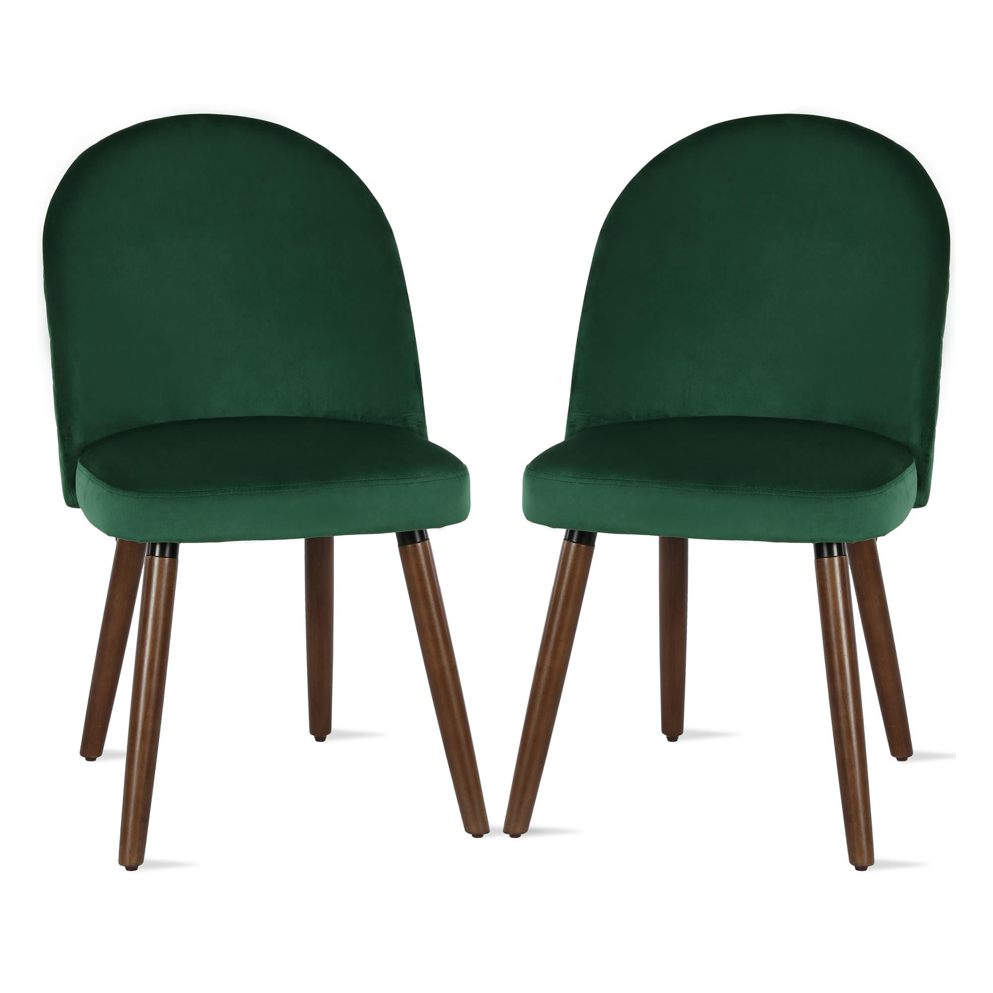 Novogratz Burma Upholstered Dining Chair, Green (2pack)
