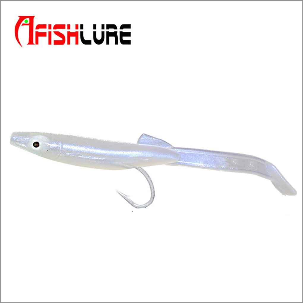 Sea eel lures paddle tail fish sand eel bait fishing lure soft fishing