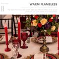 thumbnail image 2 of 1 Pair Battery Operated LED Candles Plastic Flickering Warm Candles Flameless Sacrifice Lights, 2 of 9