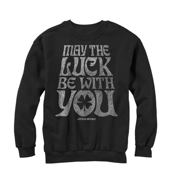 Men's Star Wars May the Luck Be With You Sweatshirt Black Small