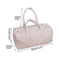thumbnail image 3 of Travel Bag,Weekender Bag,Lightweight Quilted Design With Adjustable Strap,Spacious Storage Organizer For Daily Outings And Overnight Trips(Pink), 3 of 9