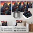 thumbnail image 4 of Designart "Cubic Dynamism in the Cityscape I" City Metal Wall Decor, 4 of 5