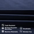thumbnail image 4 of REGALWOVEN 1800 Microfiber Breathable Zippered Pillowcases Set of 2, Queen Navy, 4 of 7