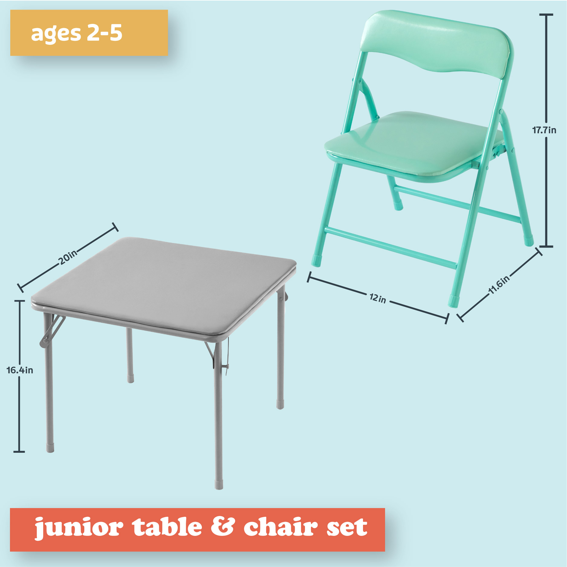 Little Nest Junior 2-Piece Toddler Activity Table and Chair Set photo 3