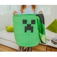 thumbnail image 3 of Minecraft Green Creeper Woven Cotton Rope Hamper Storage Basket, 3 of 6