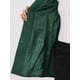 thumbnail image 5 of Abrigo largo de invierno con bolsillos para mujer con un solo pecho Verde M, 5 of 6