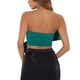 thumbnail image 3 of INSPIRAR CHIC Top de Bandeau Corto con Corsé de Corazón Sin Tirantes para Mujeres Fiesta con Lazo Verde Pavo XL, 3 of 6