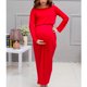 thumbnail image 3 of Vestido de Maternidad Sunnimix para Mujeres Rojo Maxi, 3 of 8