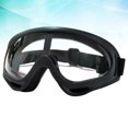 thumbnail image 2 of Gafas protectoras de seguridad para hombres y mujeres, antivaho, antigotas, a prueba de polvo, transparentes, para montar a caballo, senderismo al aire libre (negras), 2 of 7