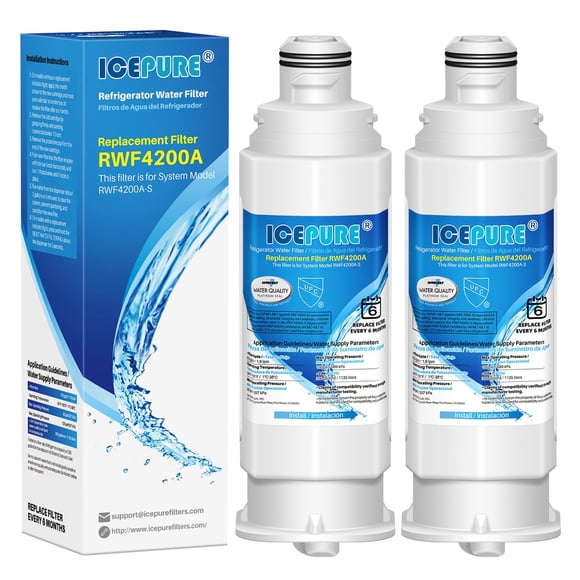 ICEPURE DA97-17376B Refrigerator Water Filter Replacement for DA97-08006C HAF-Qin, HAF-Qin/EXP, RF23M8070SG, RF23M8070SR, RF23M8090SG, RF23M8090SR, R