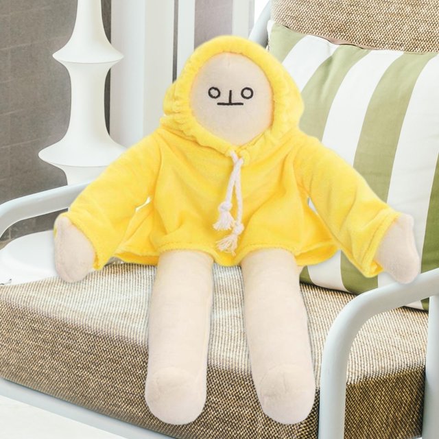 Juguete de peluche Baoblaze Almohada de felpa muñeca extraña poseable 36cm