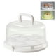 thumbnail image 2 of Soporte portátil con tapa para postres, cupcakes y tartas: mango resistente, base incluida, elegante servidor para tartas, 2 of 8