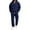 Navy, variant on Delconic Mens Fleece Quarter Zip Hoodie and Sweatpants Set Loose Fit Pullover Hooded Sweatshirt Drawstring Jogger Pants Black L