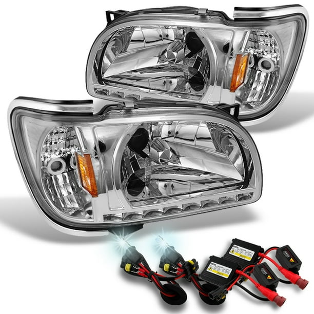 Fits 01 02 03 04 LED 1PC Headlights Corner Lamps+Slim 6000K HID