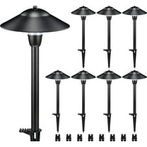 SUNVIE LED Low Voltage Landscape Lighting Pathway 3W 12-24V Lighting 3000K for Walkway, 8 Pack