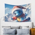 thumbnail image 5 of Squirtle Tapestry For Bedroom, Art Wall Hanging Tapestries Wall Hanging For Home Decor Beach Towel Tv Background Panels, Living Room Decor 60x40in, 5 of 9