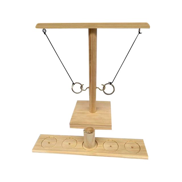 抛抛乐 Ring Toss Games 木质抛环游戏 环抛游戏桌面抛环挂钩套圈as the picture Deng Xun unisex