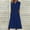 Navy, variant on YANHAIGONG Dresses for Women 2025 Casual Midi Fashion Women Summer Printing Causal V-Neck Button Short Sleeve Vacation Pockets Dress Dresses for Women