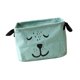 thumbnail image 1 of Bolsa de Almacenamiento de Dibujos Animados Lindo Gloria Caja Lino Organizador de almacenamiento Verde, 1 of 9