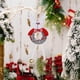 thumbnail image 5 of Adorno Colgante para Árbol de Navidad | Adorno Colgante Redondo de Campanas de Papá Noel y Muñeco de Nieve | Decoración Navideña de Poliéster Duradera para Árbol, Pared, Puerta, Bolsa de Regalo | Acc, 5 of 6