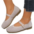 thumbnail image 2 of Willtoo Women's Mary Jane Flats Comfortable Dressy Ballet Flats Casual Round Toe Slip On Washable Knitted Fabric Office Work Woman Shoes, 2 of 6