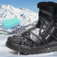 thumbnail image 6 of Winter Thick Plush Snow Boots With Side ZIpper High Top Platform Warm Cotton Shoes Women Solid Waterproof Fleece Walking Boot, 6 of 8