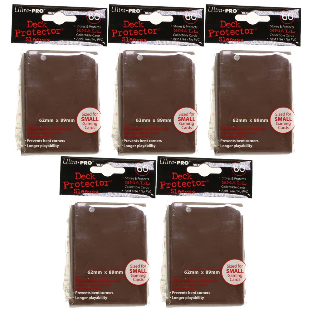 Trading Card Supplies Ultra Pro DECK PROTECTORS BROWN (Lot of 5